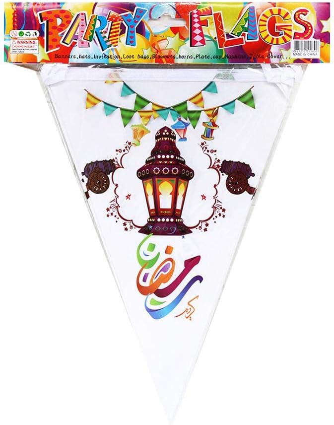 Supicity 2020 Ramadan - Eid Mubarak Letter Banner Decoration Banner Cutouts Eid Mubarak Moon Star Banner