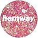 Hemway Peach Pink Iridescent Mix Glitter Chunky Multi Purpose Dust Powder Arts & Crafts Wine Glass Decoration Weddings Flowers Cosmetic Face Eye Body Nails Skin Hair Festival 100g
