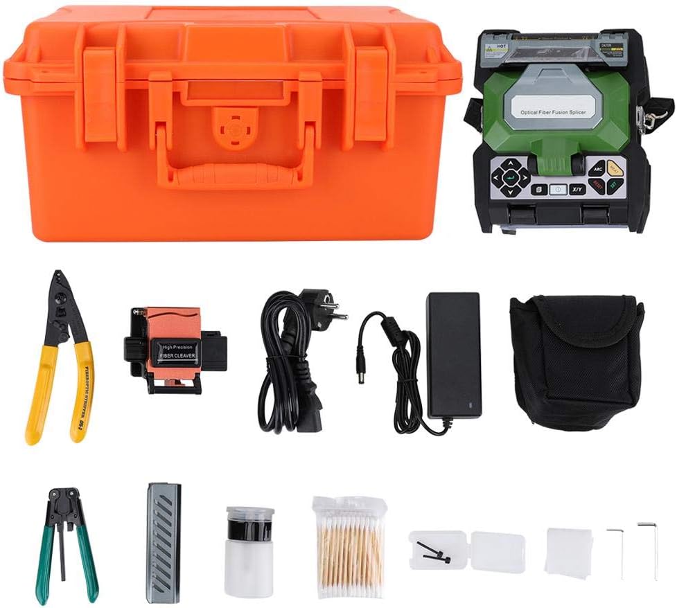 Empalmador de fusión de fibra óptica