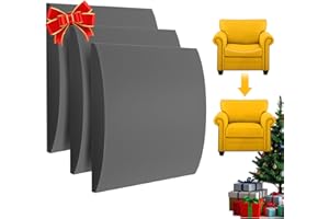 MYLIFESION Couch Cushion Support for Sagging Seat Sofa Couch Supports for Sagging Cushions Curved High Density Foam Grey Pack of 3