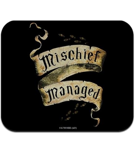 Buy Harry Potter Deathly Hallows Logo Low Profile Thin Rubber Mouse Pad Mousepad - View #3