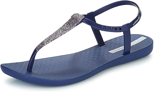 navy glitter flip flops