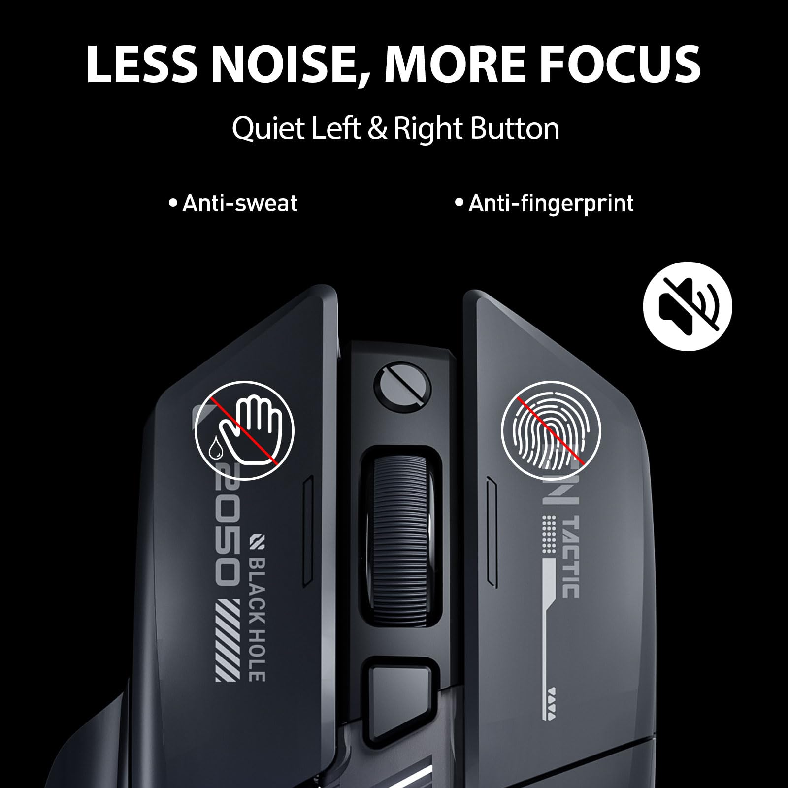 inphic A9 Explorer Bluetooth Maus, Dual-Mode Bluetooth 5.0/2.4G Maus kabellos Aufladbar, 2400 DPI, RGB-Atmungslicht, sichtbare Akku-Anzeige, Funkmaus für Laptop/PC/Computer 6