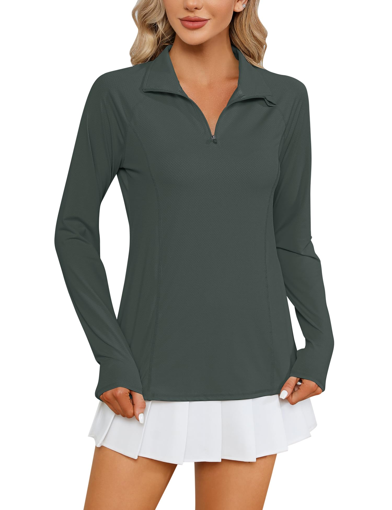 LOMON Women Hiking Shirts Quick Dry Long Sleeve