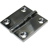 Whitecap IND Whitecap 6163C Butt Hinge 1 1/2" x1 1/2" S.S. Pair