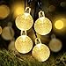 SOLVAO Solar Globe String Lights (30 LED) - Waterproof Outdoor Decorative Lighting for Your Patio, Garden, Deck, Umbrella or Camping Trip - Create an Inviting Warm White Atmosphere Powered by the Sun