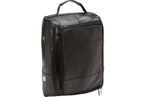 Bellino Leather Golf Shoe Bag, Black