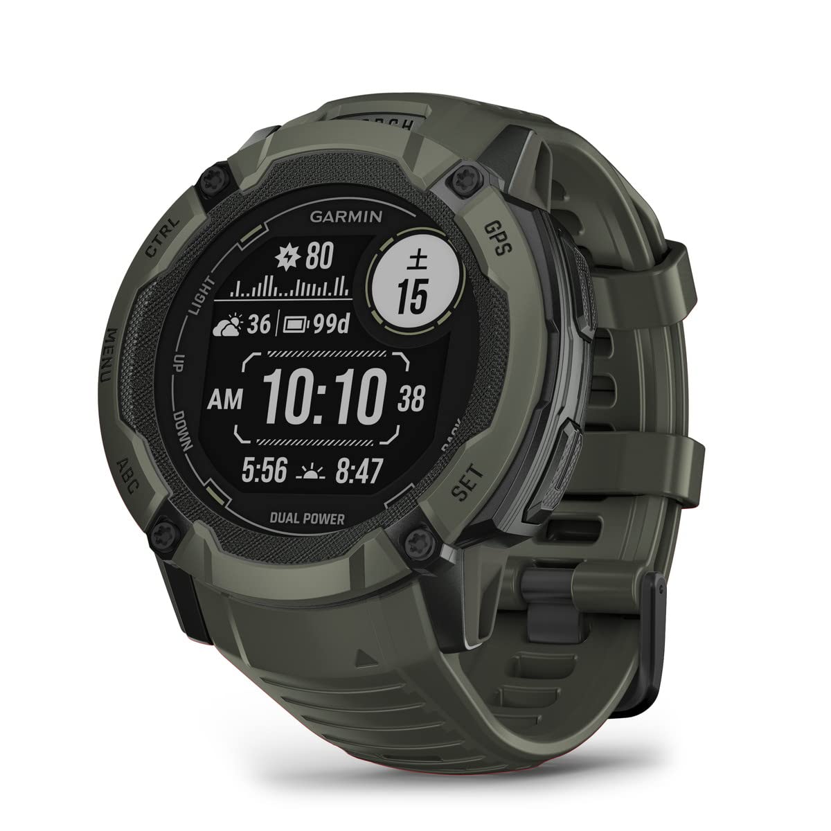 ガーミン(GARMIN) Instinct 2X Dual Power Moss タフネスGPS...