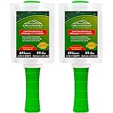 2-Pack Industrial Mini Clear Stretch Wrap Film 80 Gauge 5.1" 1000ft for Pallet Wrap with Plastic Handle,Durable Self-Adhering Packing,Moving,Packaging,Heavy Duty Shrink Film Chuangseed