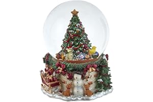 Kurt S. Adler Musical Christmas Tree Water Globes, 120MM, Multi-Colored