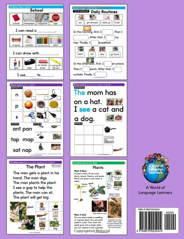 Newcomer ESL Workbook: Phonics and Vocabulary Practice With Real Photographs (Newcomer ESL Workbooks)