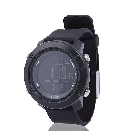 Black Dial Waterproof Chronograph Digital Mens Watch