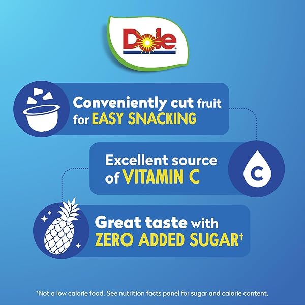 DOLE PINEAPPLE TIDBITS WITH NO SUGAR ADDED – DOLE FRUIT BOWLS SNACKS – 4 OZ FRUIT BOWLS – 12 PACK