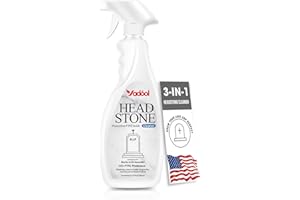 YADOOL Headstone Cleaner for Graves & Memorials, Granite Cleaner, Removes Dirt & Plant Growth, Natural Luster to Restore & Guard Granite, Stone,Tile, Travertine, Concrete,Limestone,Slate,Marble 10.14 Fl Oz