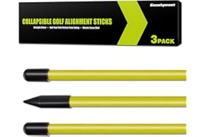 Goashpeaot 3 Pack Collapsible Golf Alignment Sticks, 40" Porfessional Alignment Sticks for Swing Trainer, Putting, Aiming Practice