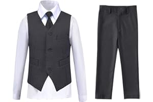 Lycody Boys Vest Set Formal Dress Suits Wedding Outfit Dresswear
