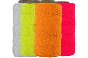 SGT KNOTS #18 Braided Mason Line - Nylon Masonry String, DIY Projects, Crafting, Commercial, Fishing, Gardening and More (500