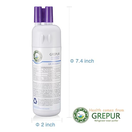 Filtro de agua para refrigerador para Whirlpool W10295370 ...