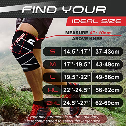 Sleeve Stars Youth Knee Sleeve for Knee Pain with Removable Strap; Knee