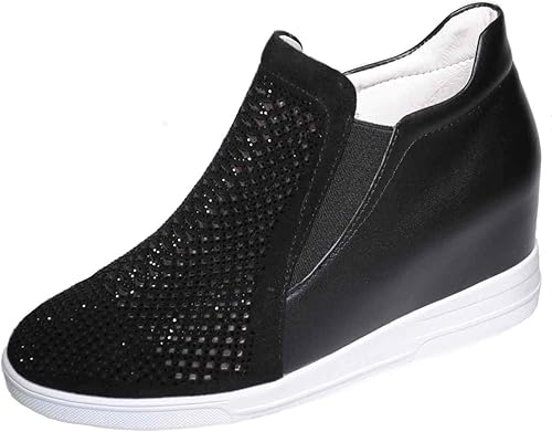 Amazon De Ocho A De Ocho 615 デオチョアデオチョ スニーカー 21 5cm 24 5cm レディース ブラック ハイカット インヒール 厚底 国産 De Ocho A De Ocho デオーチョアデオーチョ スニーカー