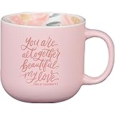 Christian Art Gifts Large Novelty Inspirational Ceramic Coffee & Tea Mug for Women: Altogether Beautiful Encouraging Scripture, Microwave & Dishwasher Safe, Pink, 15 oz.