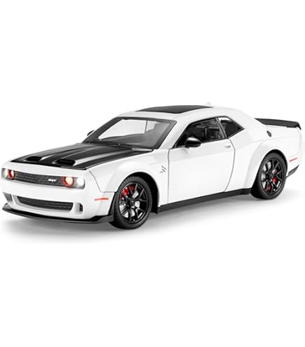 Amazon.com: 2018 Dodge Challenger SRT Hellcat Widebody White with