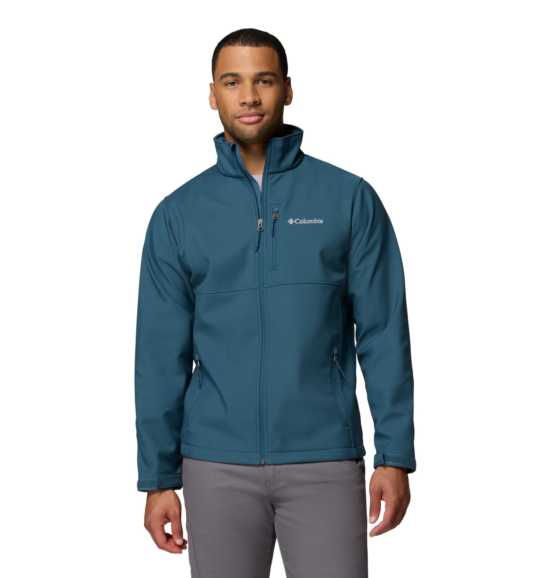 Columbia Men's Ascender Softshell Full Zip Rain Jacket, Everblue, 4X Tall Image