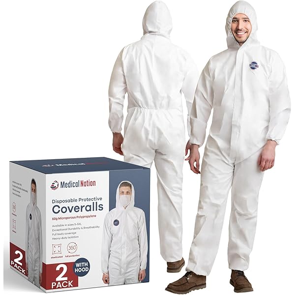 Amazon.com: Medical Nation Hazmat Suits Disposable | 9 Size