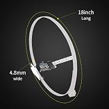ABSupus 200 Pack 18 Inch Nylon Cable Ties Heavy Duty 99 lb UV Resistant view 6