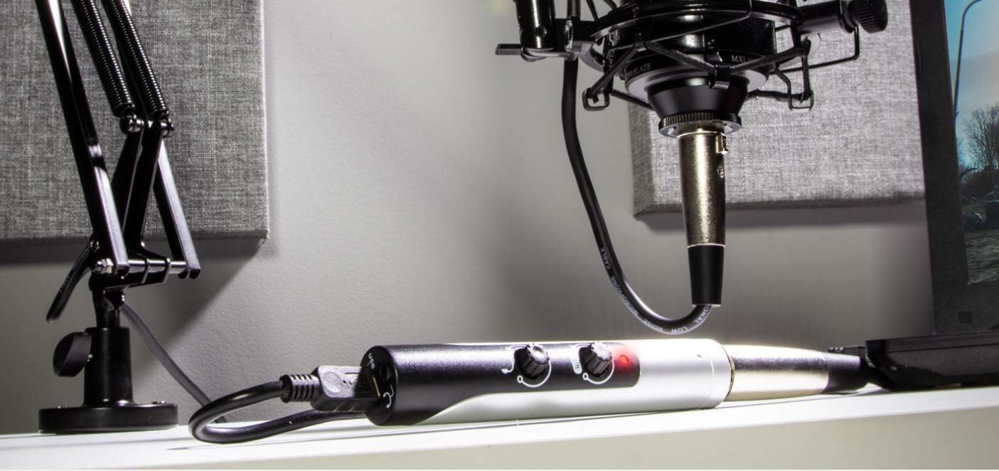 MXL MIC MATE PRO USB Microphone Adapter, Silver - Image 5