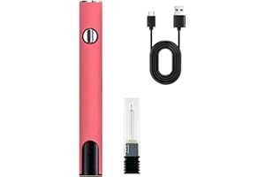 WIIZYZFHY Wlizyzfhy Rechargeable Thread Burner kit,Digital Thread Zapper Tool,Burning Pen .For Beading,Leather Craft,Sewing,Weaving And Stringing,Molten Wax Carving, Wooden Board Hot Stamping (pink)