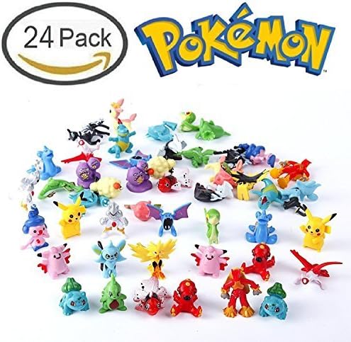 Pokemon Pikachu Monster Mini Plastic Figure (24 Piece) With Pikachu Guarantee