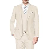SPTALLFITJSV Men's 3 Piece Suits Slim Fit, Wedding Prom Party Business Suit, One Button Blazer Vest and Pants Tuxedo Set