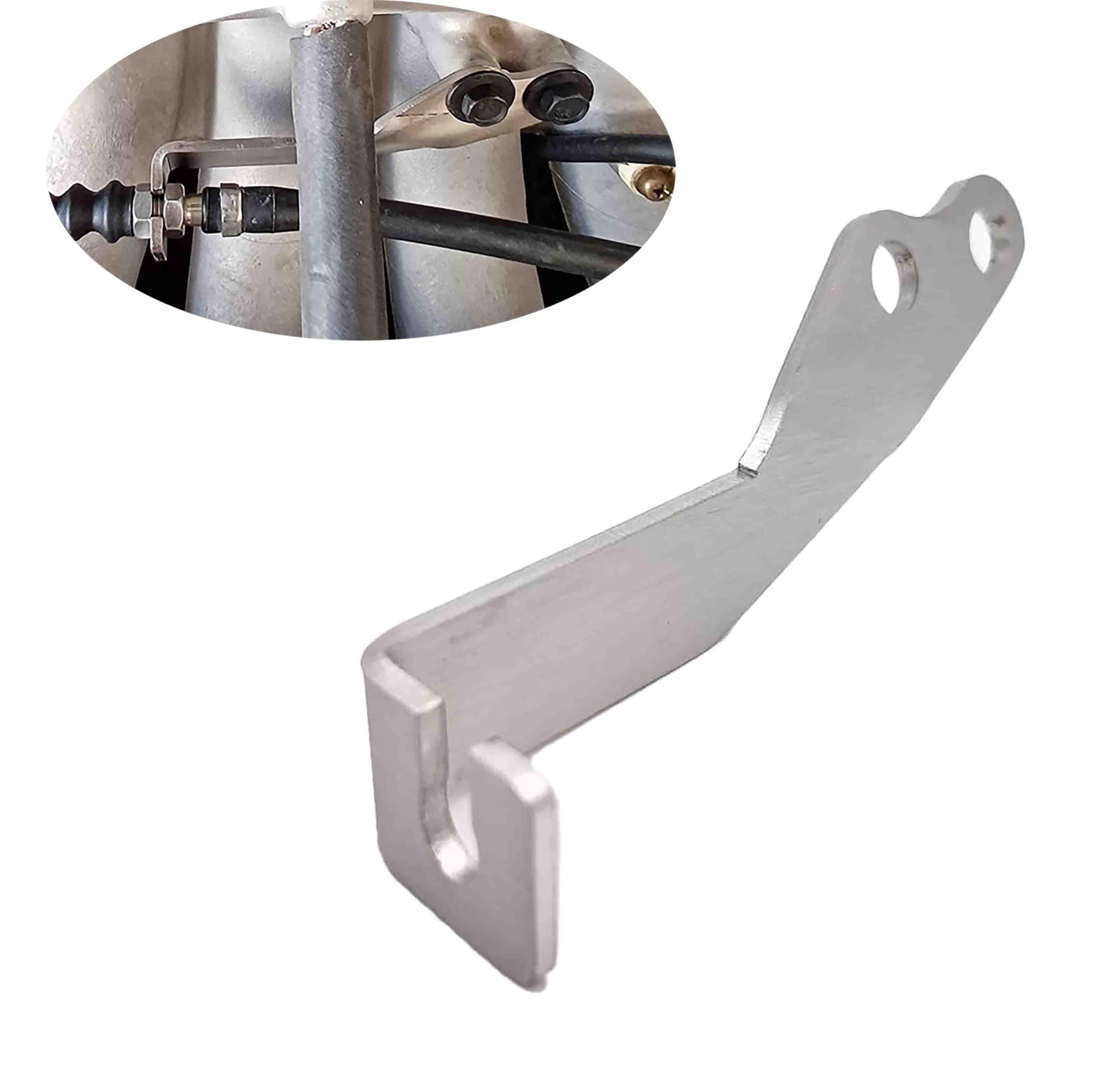 Photo 1 of ?B Series Throttle Cable Bracket Compatible with Honda Civic Integra B16 B18 Engine Swap Throttle Cable Mounting Bracket Stainless Steel (Brushed)