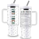 Sighdorm Vet Tech Gifts for Women Men, Vet Tech Week Gifts, Veterinary Technician Week Appreciation Gift, 40oz Stainless Steel Tumbler