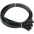 Long Zip ties Heavy duty 20 inch Black Cable ties wraps 60 pieces pack Industrial quality Large Plastic ties