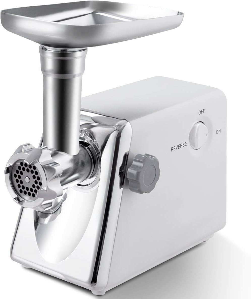 tritacarne con ingranaggio metallico