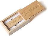 RXFSP Personalised Engraved Solid Wooden USB Flash Drive Gift 16GB Maple view 3