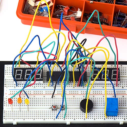 image for anezus 700 Pieces Jumper Wire Kit Breadboard Wires with 14 Assorted Le