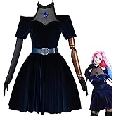 CR ROLECOS Alien Stage Mizi Cosplay Costume Women Velvet Mizi Dress Outfits Full Set Uniform for Halloween