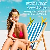 Vicloon Beach Towel Clips 6 PCS Large Plastic Clothes Pegs 4 Color view 4