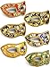 TOODOO 12 Pieces Half Mardi Gras Masquerade Mask Venetian Masks Set for Carnival Prom Ball Fancy Dress Party Supplies (Style 1)
