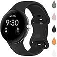 BMINEN Pixel Bands Compatible for Google Pixel Watch Band/Pixel Watch 2 Band,Soft Silicone Wrist Strap Women's Men's Waterproof Sport Strap Compatible for Google Pixel Watch 2Band/Pixel Watch 2 Strap