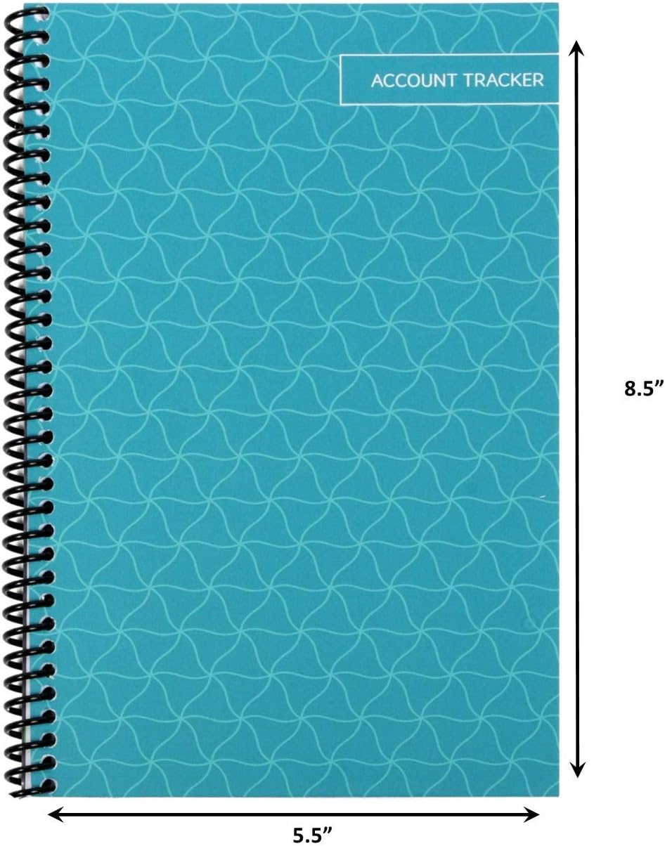 The Superior Check and Debit Card Register - Teal 5.5" x 8.5" : Checkbook Ledger : Office Products