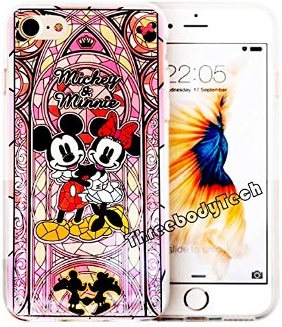 iPhone 7 / iPhone 7 Plus, [Hard Back Cover] Disney Cartoon Characters Theme Case / Disney Princess Theme Case (Mickey &amp; Minnie, iPhone 7 (4.7 inch))