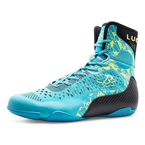 Boxing Shoes for Men Breathable Wrestling Shoes High Top Fitness