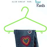 DIVCHI 20 Pack Kids Hangers Plastic Tubular Non Slip Multicolour view 3