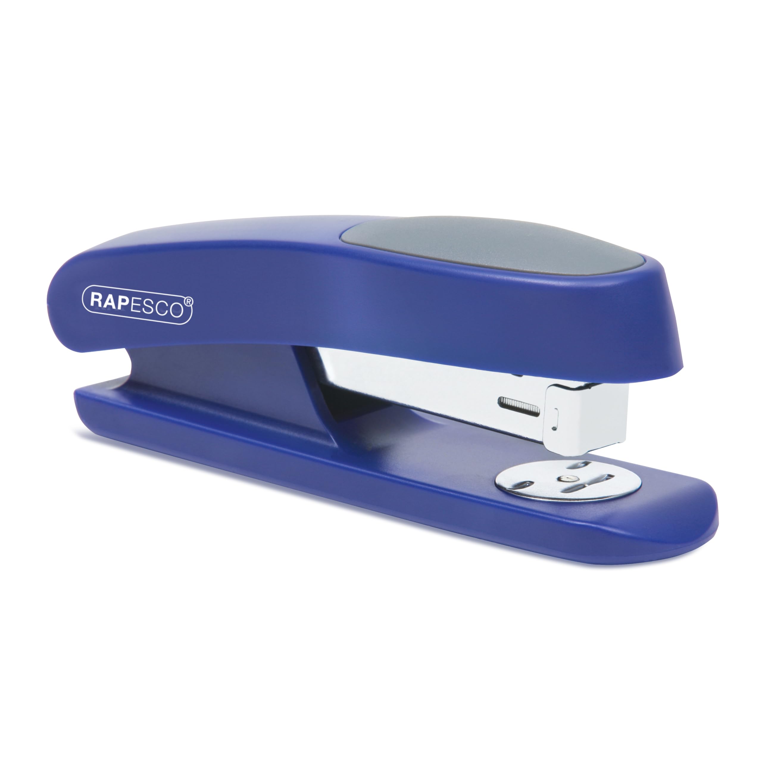 Rapesco RR7260L3 Sting Ray Half Strip Stapler, 20 Sheet Capacity, Blue
