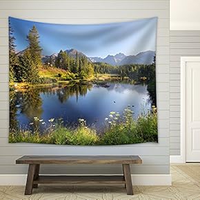 Zen Stones with Yin and Yang - Fabric Wall Tapestry Home Decor - 51x60 inches