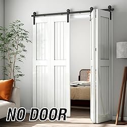 AONAYIOA 84"/7FT Bi-Folding Sliding Barn Door